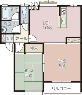 HBクオリス【1階】の間取り