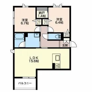 ラムズヒルIII【2階】の間取り