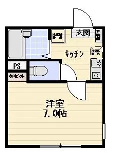 クオン浜町【1階】の間取り