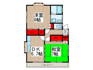 アモ-ルII【2階】の間取り