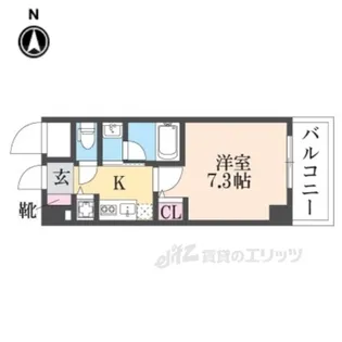 ラフォルテ南塚口【3階】の間取り