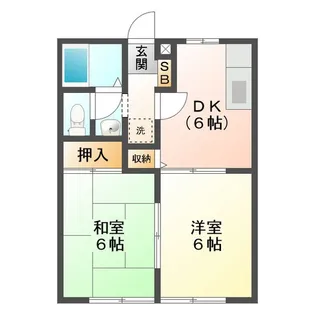 アルベール【1階】の間取り