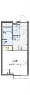 レオパレスシルフィー【3階】の間取り