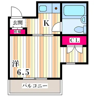 シェレナ大和田【4階】の間取り