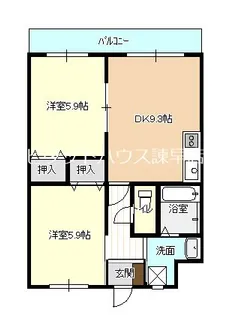 グローリー小船越II【8階】の間取り