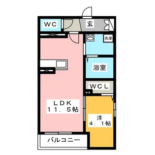 ダイヤモンドヒルズ常滑栄町【3階】の間取り