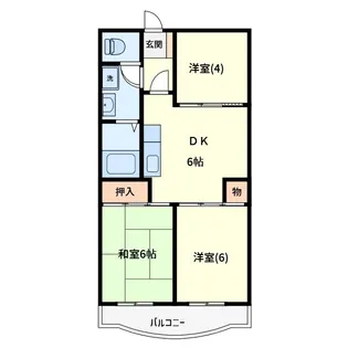 ブルージュ【3階】の間取り