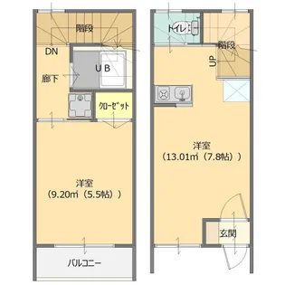 光ピアII【1階】の間取り