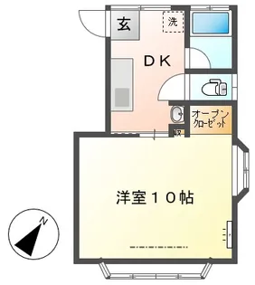 コーポ・フラワー【2階】の間取り