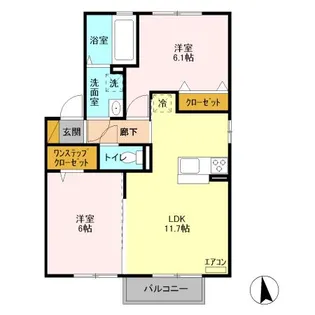 レマックコーポ【1階】の間取り