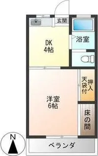 コーポおおやま【2階】の間取り