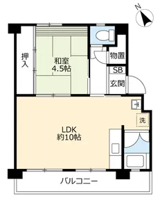 UR徳力【5階】の間取り