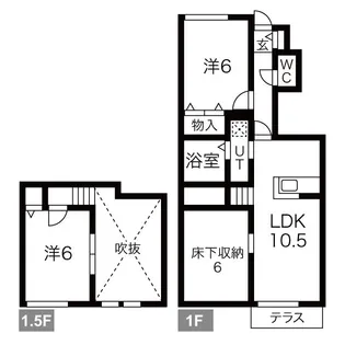 グランモンテ文教【1階】の間取り