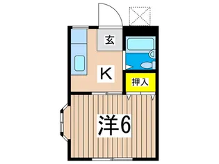メゾンアカネ【1階】の間取り