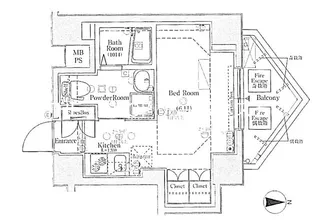 AXAS新宿TowersEast【9階】の間取り