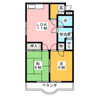 シャトルウィング【2階】の間取り