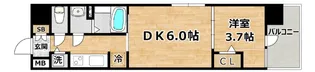 LUORE+新大阪SOUTH【2階】の間取り