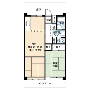 UR尾上【7階】の間取り