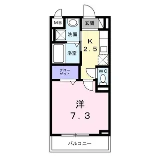 プリムヴェールV【2階】の間取り