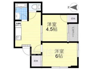 サニーハイツ【2階】の間取り