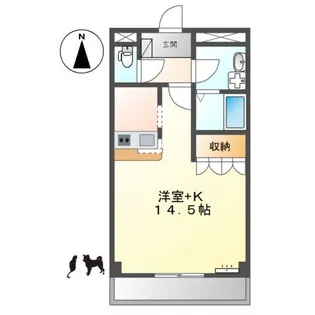 グランヴィレッジS【2階】の間取り