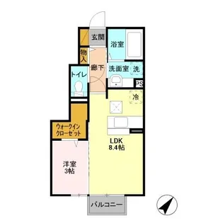 ミヤルーム【1階】の間取り