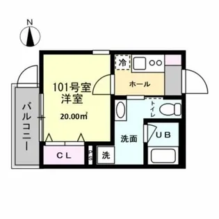 MIRAIS根岸【1階】の間取り