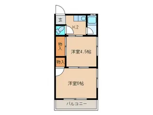 ドエルヤナイ【2階】の間取り