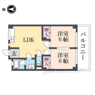 ロイヤルハイツ橿原【2階】の間取り