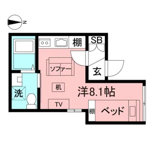 プラスト西大島【2階】の間取り