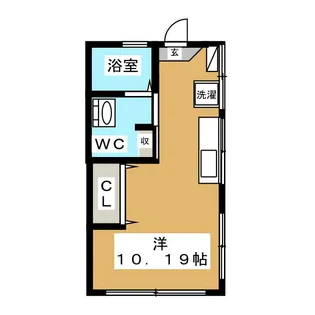 つくのハイムA棟【1階】の間取り