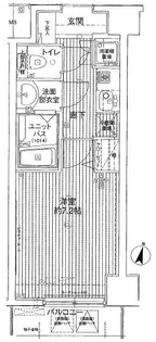 メインステージ赤坂【4階】の間取り
