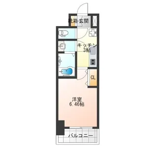 LUXENA住之江公園【12階】の間取り
