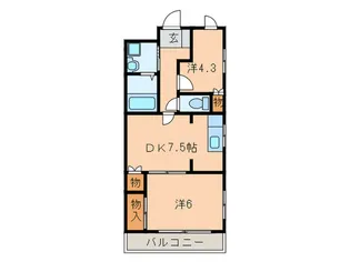 エグゼ金山【8階】の間取り