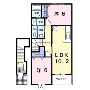 フィオーレ・アツタ【2階】の間取り