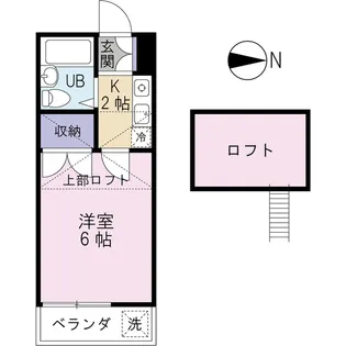 ベルコート宮原【1階】の間取り
