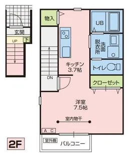 サンクレールB棟【2階】の間取り