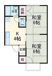 ラムール斉田【2階】の間取り