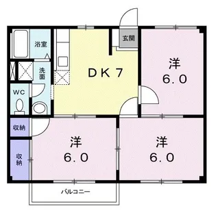 エクセルハイツ【2階】の間取り