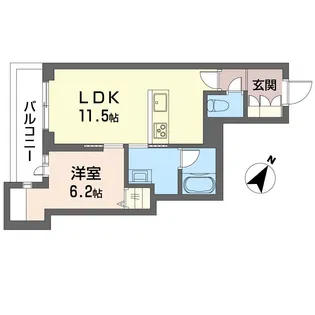 アンミューズ ShaMaison【3階】の間取り