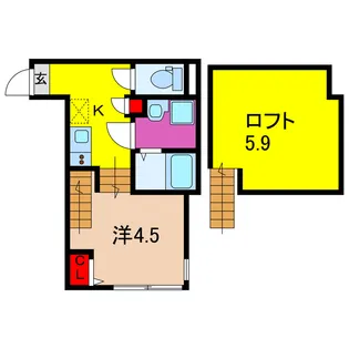 LOFT AOI【1階】の間取り