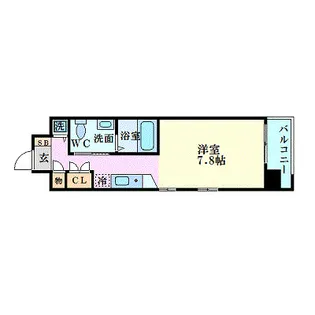エスリード御堂筋梅田【3階】の間取り