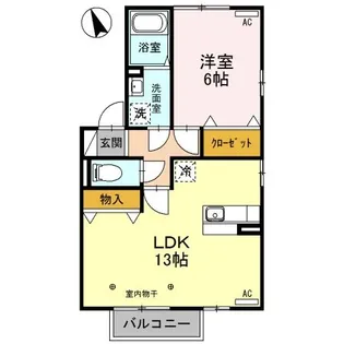 メゾン ド フローレンス A【2階】の間取り