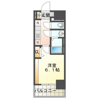 プレサンス ジェネ 四日市中央通り【7階】の間取り