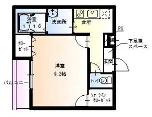 フジパレス西郷通【2階】の間取り
