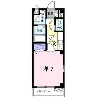 ロングKAKURA【1階】の間取り