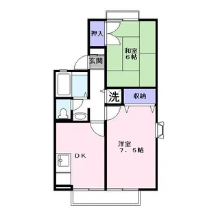 ベルハイツ【2階】の間取り