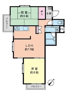 ハイライズ西船弐番館【1階】の間取り
