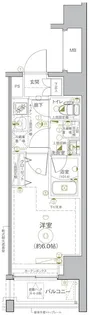 Le aMARKS横濱弐番館【9階】の間取り