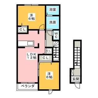 ブラヴィッシモ I【2階】の間取り